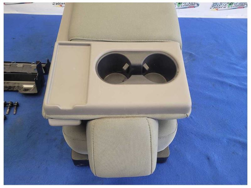 2015-2020 Ford F150 Pickup Truck Front Seat Bench Center Split Gray Cloth 2476 - The Parts Farm