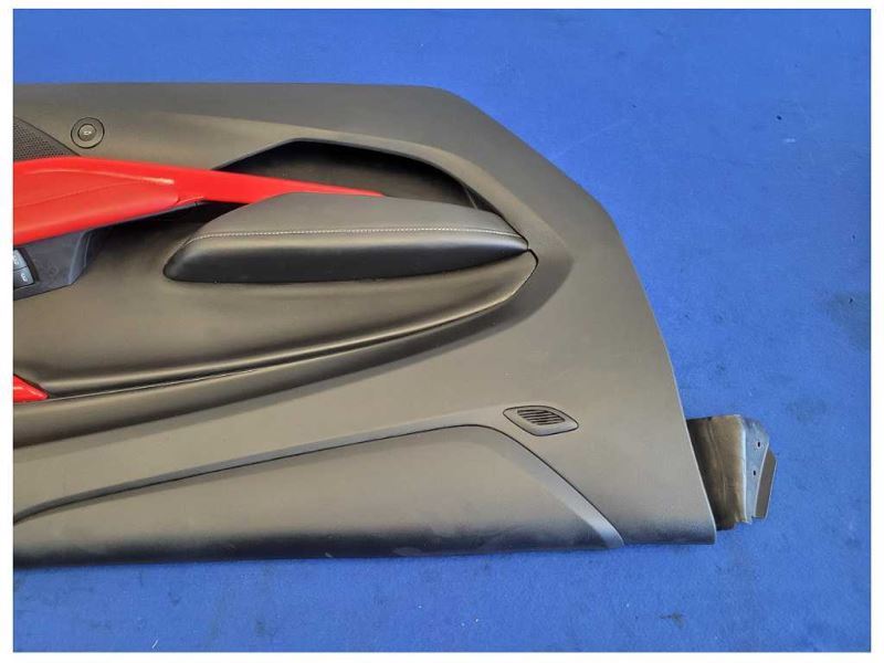 2019-2024 Chevrolet Camaro SS Coupe Pair Door Panels Card Red Black 2628 - The Parts Farm
