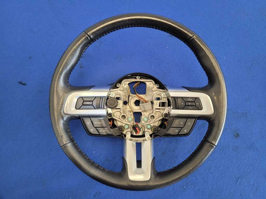 2015-2017 Ford Mustang EcoBoost S550 Steering Wheel Leather M/T Driver 2652 - The Parts Farm