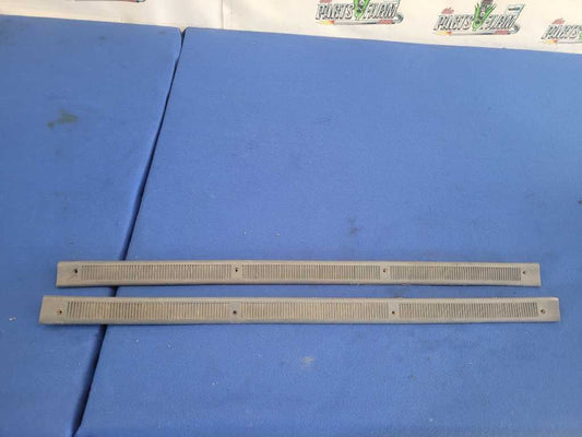 1990 Ford Mustang ASC Mclaren Convertible Pair Scuff Door Sill Plates Blue 2603 - The Parts Farm