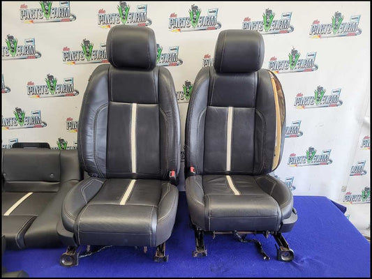 2010-2012 Ford Mustang GT Set Coupe Seats Front Back Leather *Blown* 2666