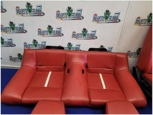 2010-2012 Ford Mustang GT Coupe Set Red Leather Seats Power Track Bucket 2795