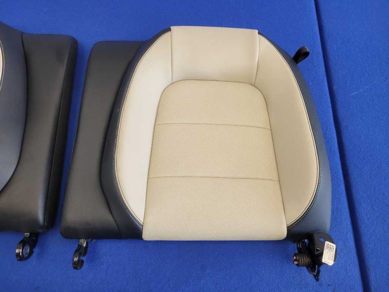 2015-2017 Ford Mustang GT S550 Coupe Upper Seat Beige Cushion Rear Back 2616 - The Parts Farm