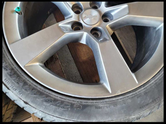 2010-2015 Chevrolet Camaro SS Rear Wheel 20x9 Rear 5 Spoke Silver Paint Tire
