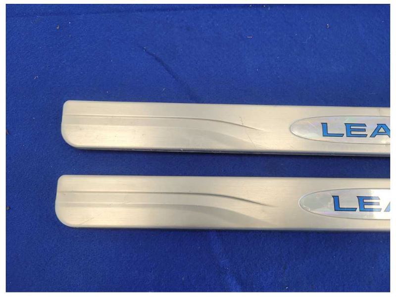 2011-2012 Nissan Leaf Pair Door Sill Plates Scuff Lower 1856 - The Parts Farm
