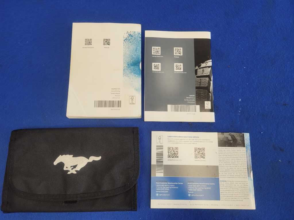2017 Ford Mustang EcoBoost S550 Owner's Manual Booklet Pamphlet Book Cover 2652 - The Parts Farm
