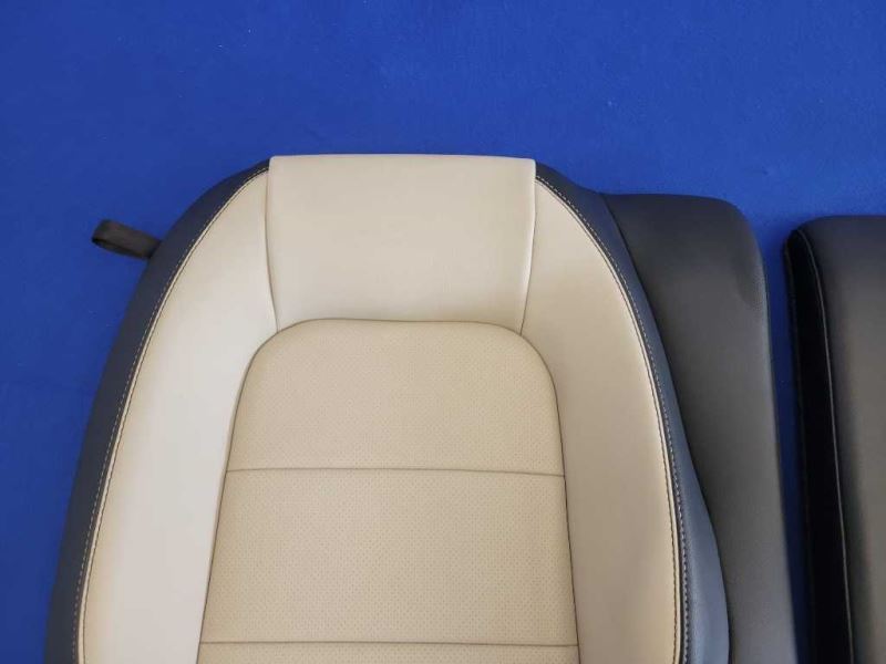 2015-2017 Ford Mustang GT S550 Coupe Upper Seat Beige Cushion Rear Back 2616 - The Parts Farm