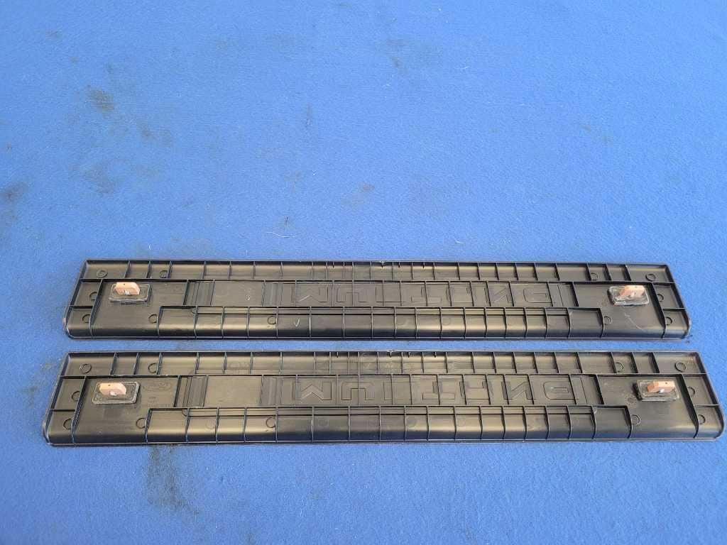 2015-2023 Ford Mustang EcoBoost Pair Door Sill Plates Non Lighted Scuff 2652 - The Parts Farm