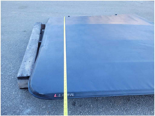 2015-2017 Ford F150 F-150 Truck Leer 6.5 Soft Cover Tonneau Black Trim 2847