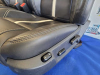 2013-2014 Ford Mustang GT Set Seats Leather Convertible Leather Black 2633 - The Parts Farm