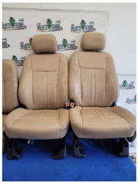 2015-2017 Ford F150 F-150 Truck Set Seats Beige Bucket Covers Crew Cab 2615 - The Parts Farm