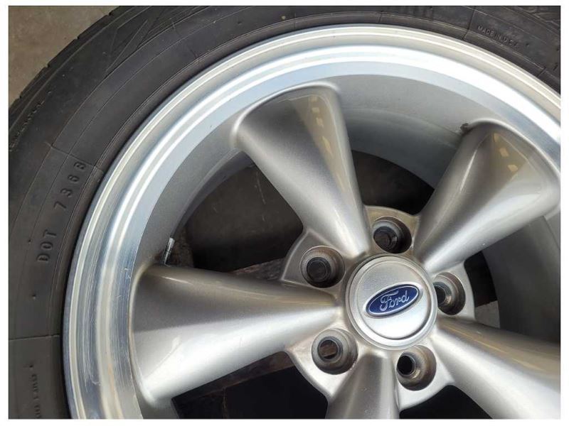 2005-2009 Ford Mustang GT S197 Wheel 17x8 Spoke Silver Paint Tire 2600 - The Parts Farm
