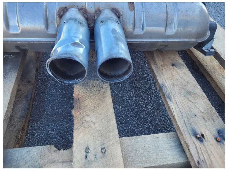 2001-2006 BMW M3 Convertible Rear Muffler Axle Back Exhaust Bent Tip 2448 - The Parts Farm