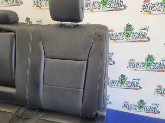 2015-2017 Ford F150 Pickup Truck Rear Leather Bench Seat Crew Cab Black 2733