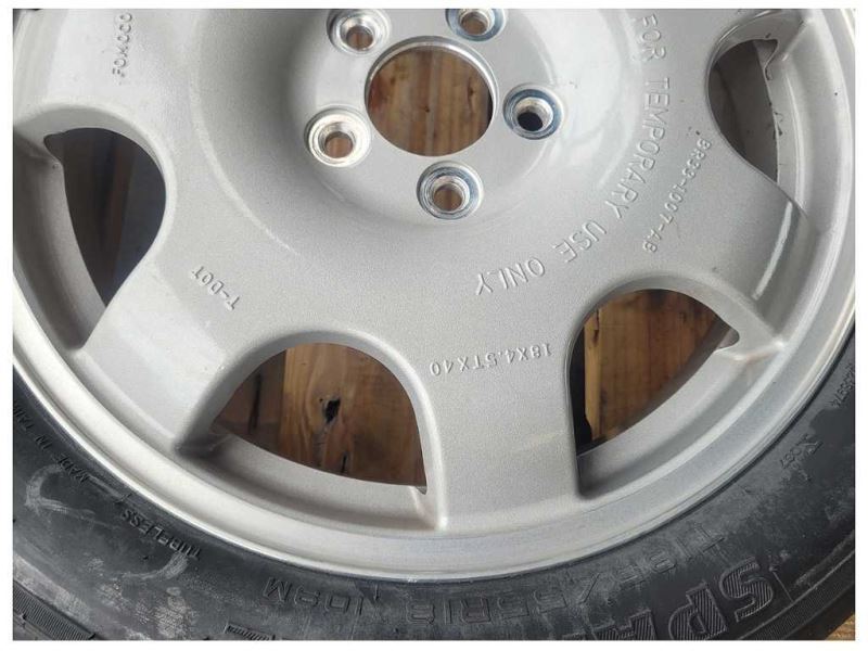 2011-2014 Ford Mustang GT Wheel 18" Aluminum Compact Spare Tim Rim - The Parts Farm