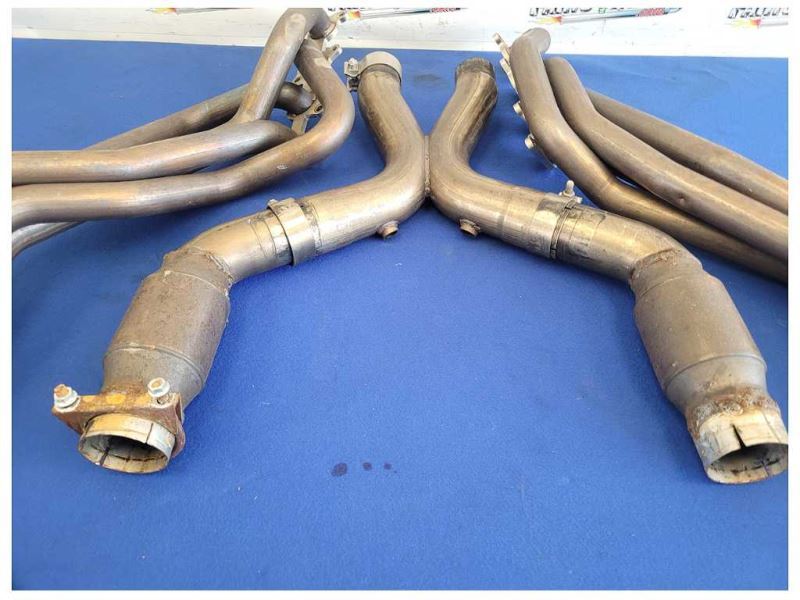 2011-2014 Ford Mustang GT 5.0L American Racing Long Tube Headers Mid Pipe 2606 - The Parts Farm