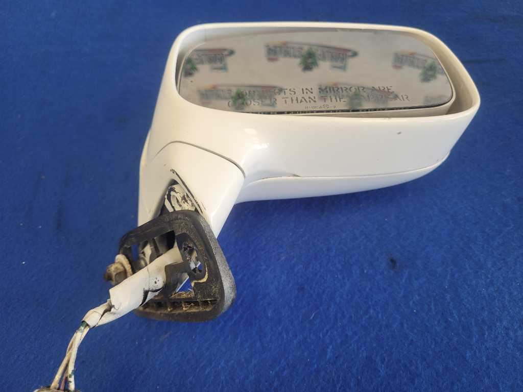 1990 Ford Mustang Mclaren Convertible Passenger RH Rear View Mirror White 2603 - The Parts Farm