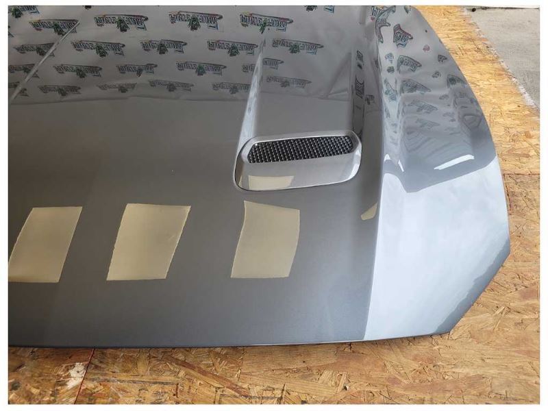 2018-2023 Ford Mustang GT New Take Off Front Hood Shell Scoop Paint Silver - The Parts Farm