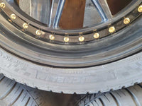 2015-2023 Ford Mustang GT S550 3 Aodhan Wheels 19x8.5 Black Spoke Tire 2638 - The Parts Farm