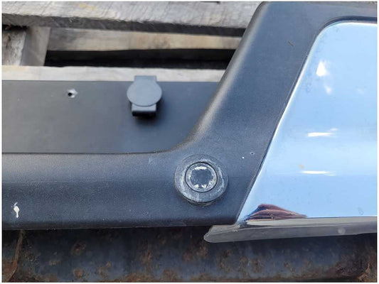 2015-2020 Ford F150 Truck Rear Bumper Receiver Hitch Chrome Pad Scratched 2839