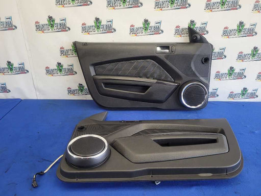 2010-2014 Ford Mustang GT Pair Coupe Door Panels Shaker Card Peeling 2653 - The Parts Farm