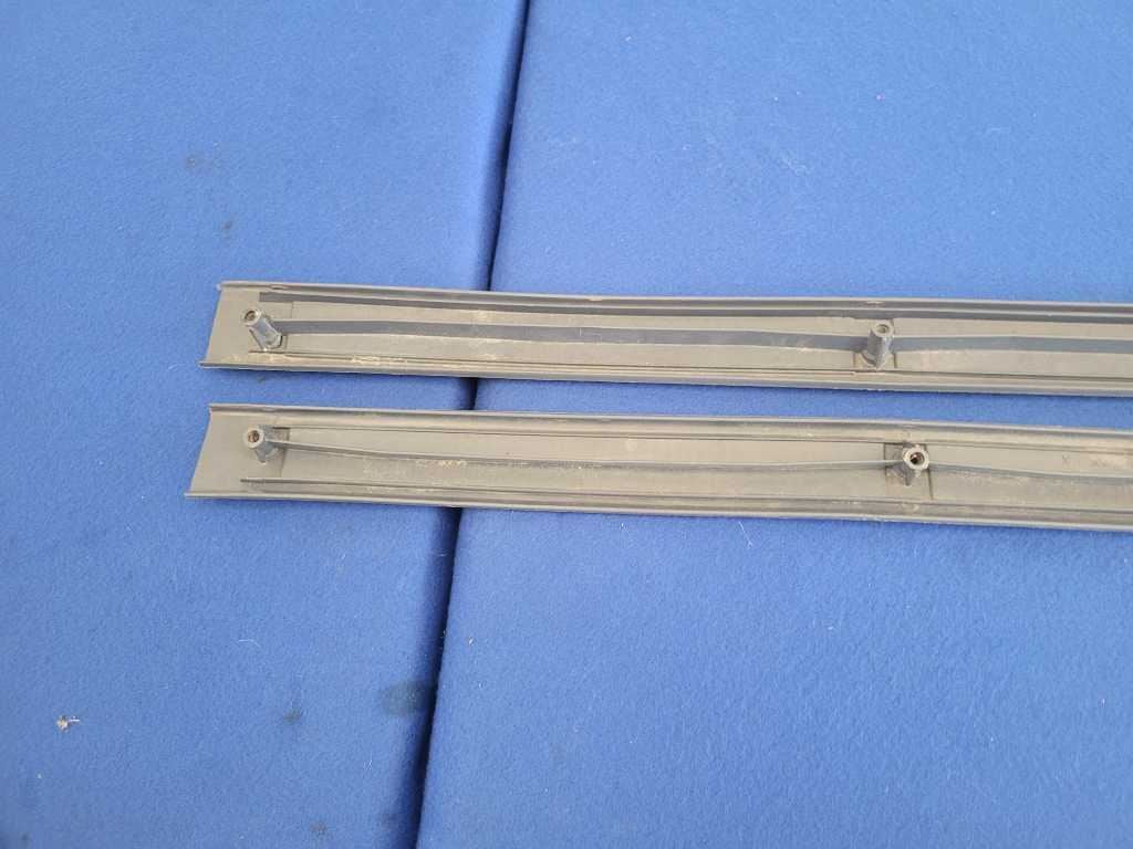 1990 Ford Mustang ASC Mclaren Convertible Pair Scuff Door Sill Plates Blue 2603 - The Parts Farm