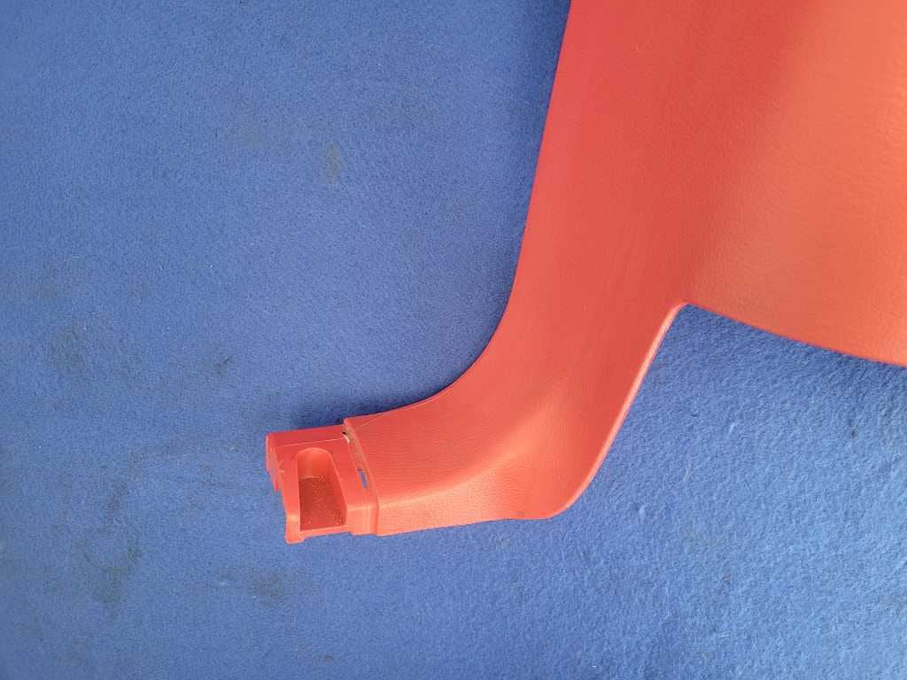 1994-1995 Ford Mustang GT Convertible Passenger Rear Quarter Trim Red 2631 - The Parts Farm