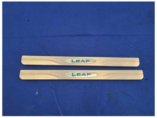 2011-2012 Nissan Leaf Pair Door Sill Plates Scuff Lower 1856 - The Parts Farm