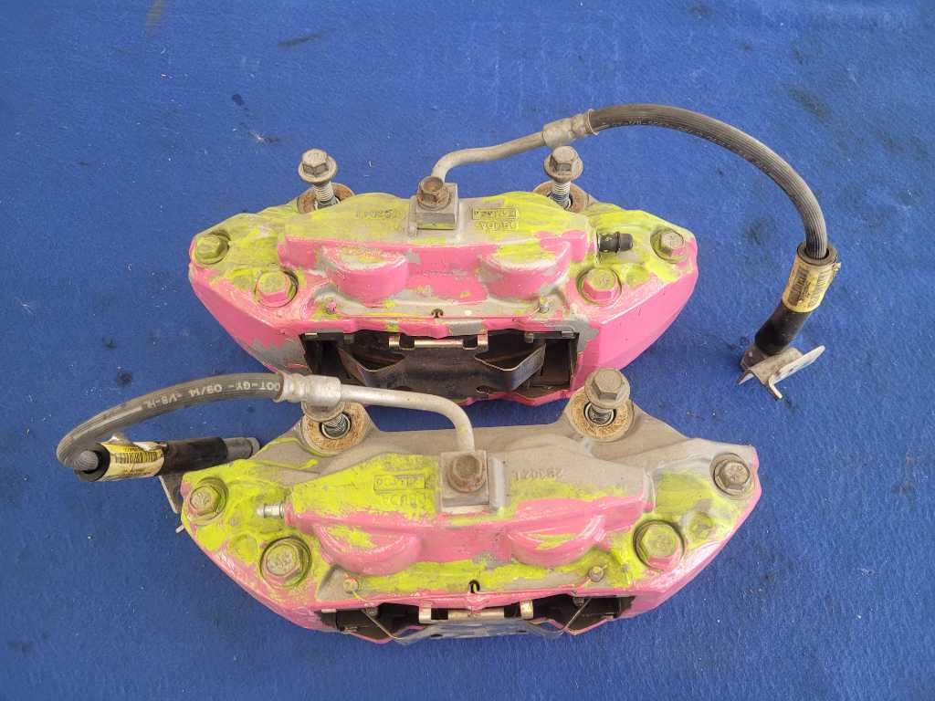 2015-2023 Ford Mustang Pair 14" Performance Front Brake Calipers Pads 2616 - The Parts Farm