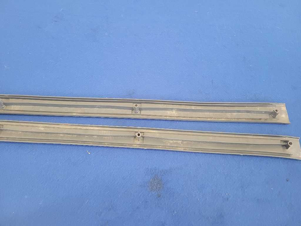 1990 Ford Mustang ASC Mclaren Convertible Pair Scuff Door Sill Plates Blue 2603 - The Parts Farm