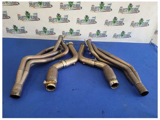 2011-2014 Ford Mustang GT 5.0L American Racing Long Tube Headers Mid Pipe 2606 - The Parts Farm