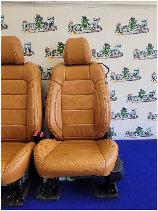 2015-2017 Ford Mustang GT S550 Set Seats Bucket Tan Covers Coupe Leather 2739