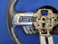 2015-2017 Ford Mustang EcoBoost S550 Steering Wheel Leather M/T Driver 2652 - The Parts Farm