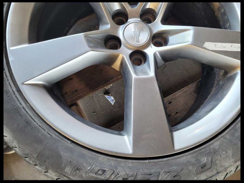 2010-2015 Chevrolet Camaro SS Rear Wheel 20x9 Rear 5 Spoke Silver Paint Tire - The Parts Farm