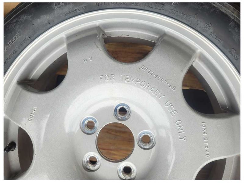 2011-2014 Ford Mustang GT Wheel 18" Aluminum Compact Spare Tim Rim - The Parts Farm