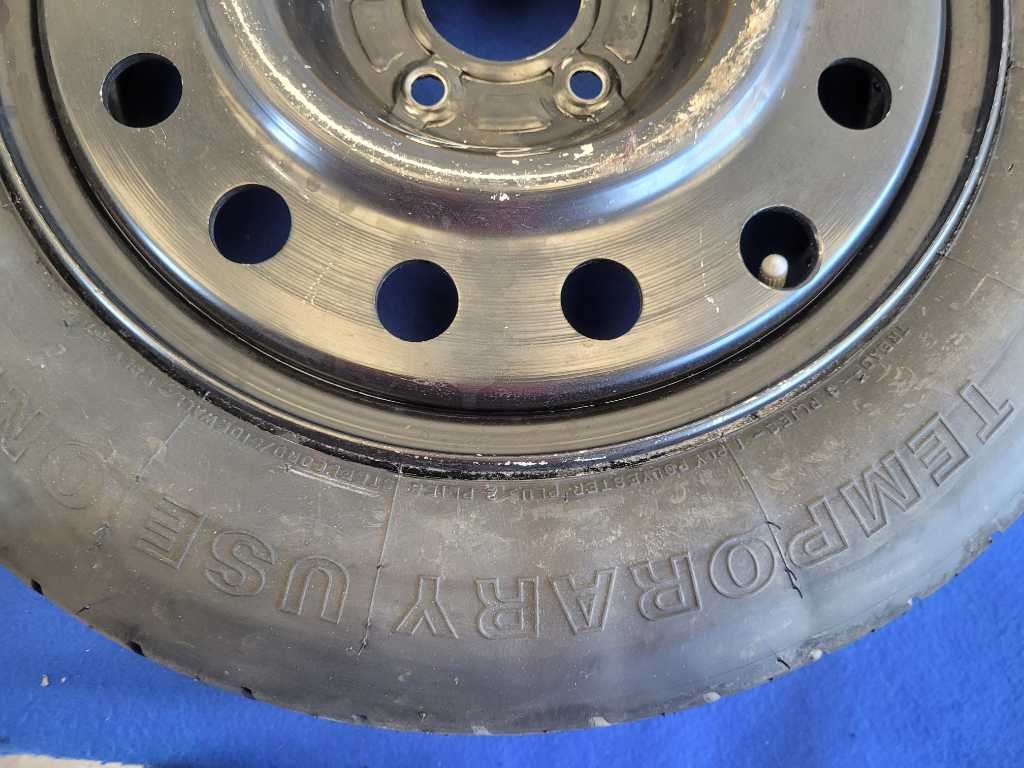1994-1995 Ford Mustang GT Emergency Wheel 15x4 Spare Tire Black Paint 2631 - The Parts Farm