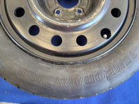 1994-1995 Ford Mustang GT Emergency Wheel 15x4 Spare Tire Black Paint 2631 - The Parts Farm