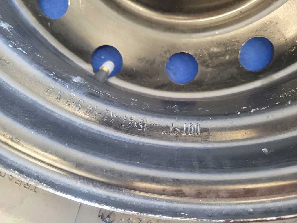1994-1995 Ford Mustang GT Emergency Wheel 15x4 Spare Tire Black Paint 2631 - The Parts Farm