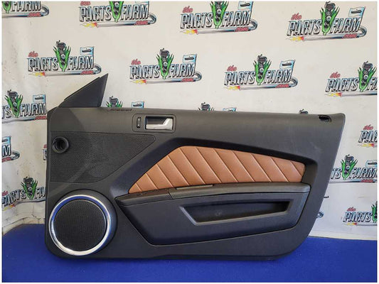 2011-2014 Ford Mustang GT Coupe Pair Front Door Panels Shaker Tan Insert 2803