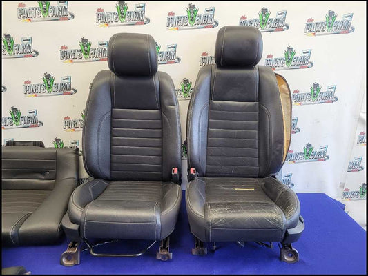 2010-2012 Ford Mustang GT Set Coupe Seats Front Back Leather *Blown* 2670