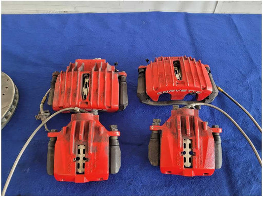 2001-2004 Chevrolet Corvette Z06 C5 Set Brake Calipers Rotors Front Rear 2853
