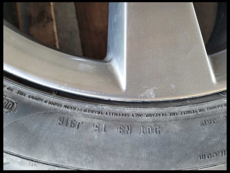2010-2015 Chevrolet Camaro SS Rear Wheel 20x9 Rear 5 Spoke Silver Paint Tire - The Parts Farm