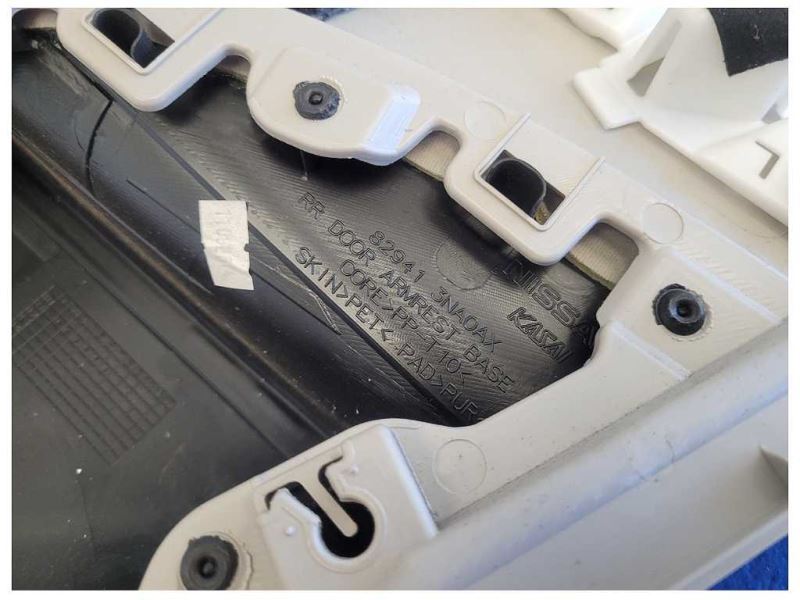 2011-2012 Nissan Leaf Driver Left Rear Back Door Panel Interior Trim 1856 - The Parts Farm