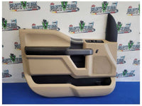 2015-2017 Ford F150 F-150 Pickup Truck Set Door Panels Beige Black Crew Cab 2615 - The Parts Farm