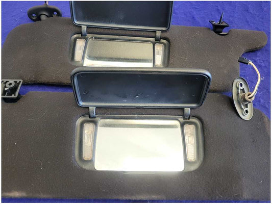 1996-1998 Ford Mustang GT Coupe Sun Visors Mirror Shade *Worn* 2746
