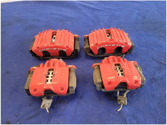 1997-2004 Chevrolet Corvette Z06 FRC C5 Set Brake Calipers Red Front Rear 2814