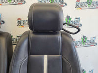 2013-2014 Ford Mustang GT Set Seats Leather Convertible Leather Black 2633 - The Parts Farm