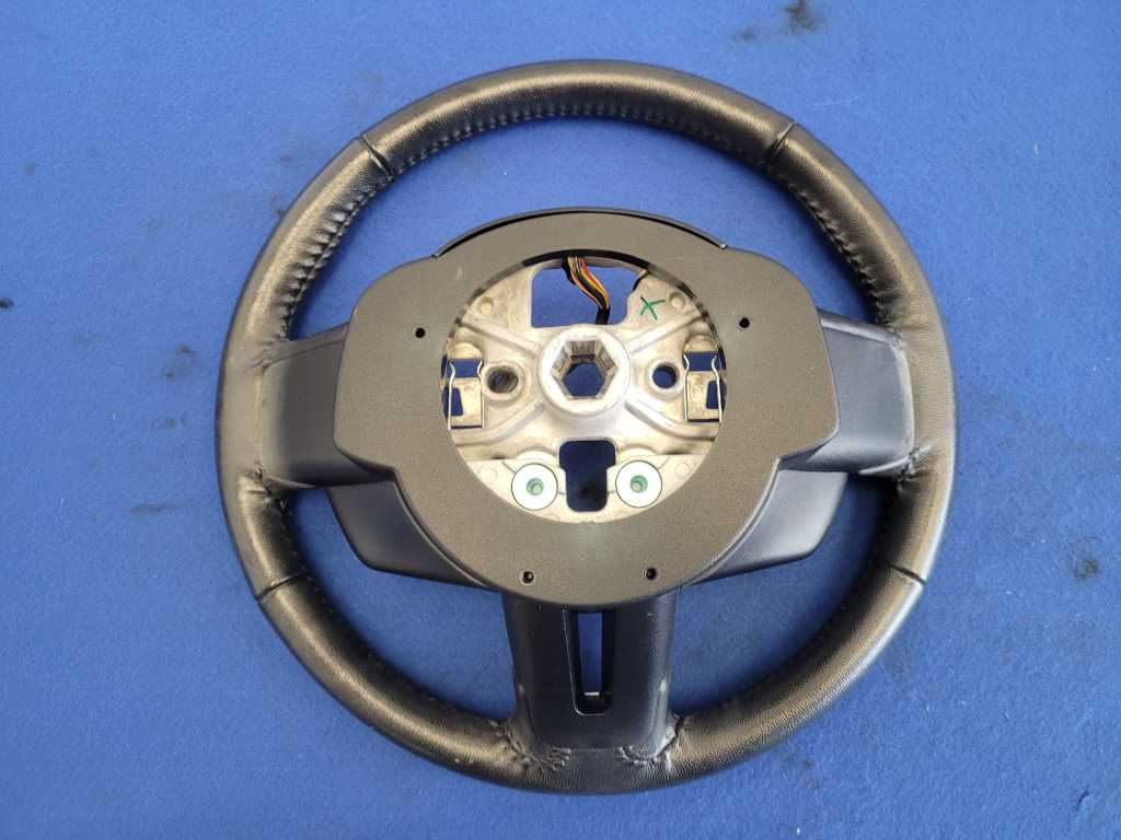 2015-2017 Ford Mustang EcoBoost S550 Steering Wheel Leather M/T Driver 2652 - The Parts Farm