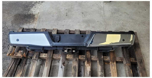 2015-2017 Ford F150 F-150 Truck Rear Bumper Chrome Hitch Pad Park Assist 2615 - The Parts Farm