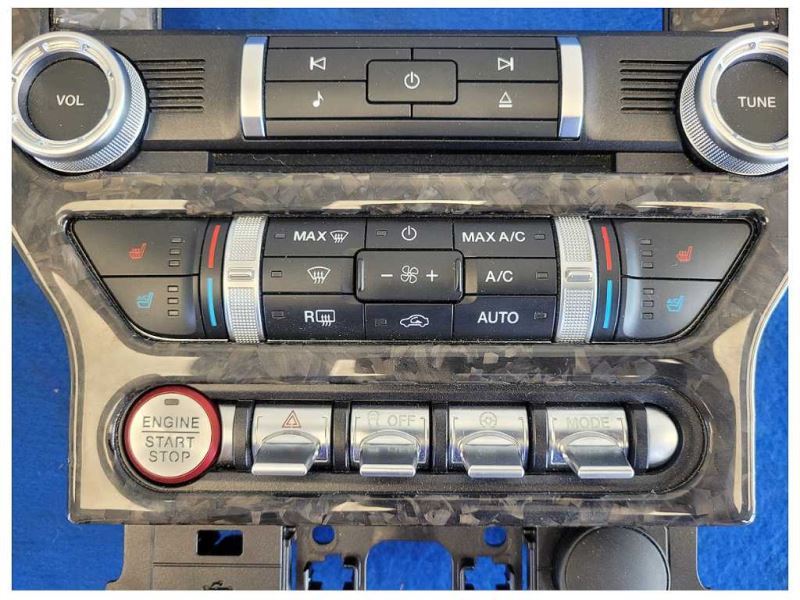 2015-2020 Ford Mustang GT S550 Radio Faceplate 8in Screen Heat Cool Seats - The Parts Farm